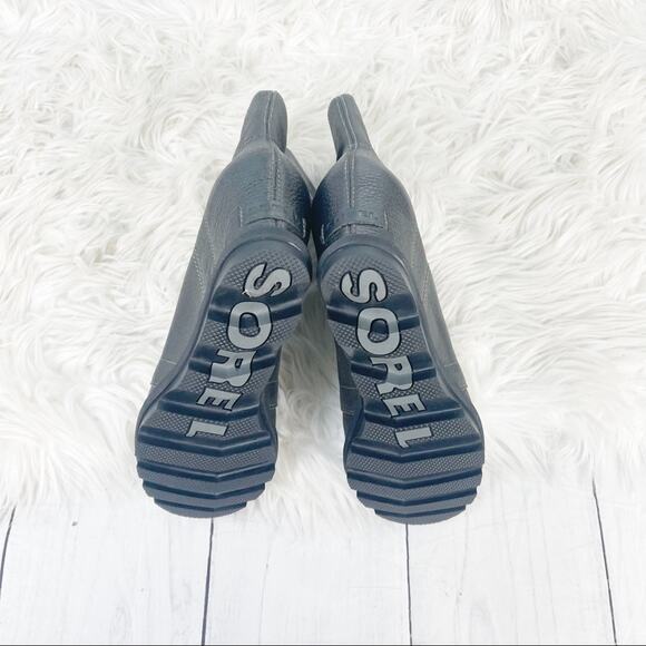 Sorel Women's Gray Joan of Arctic Wedge II Leather Boots Quarry  Size 9.5 - Picture 6 of 7